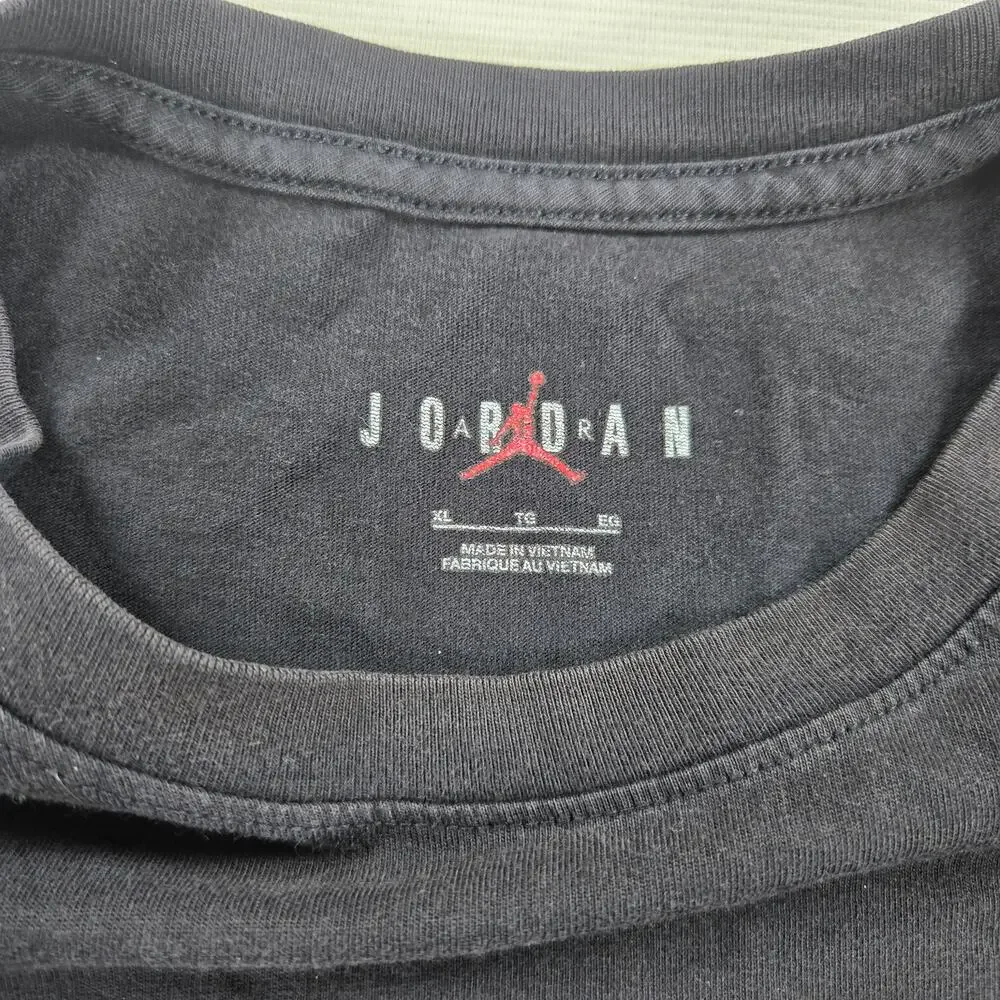 Nike Air Jordan Graphic Black Short Sleeve‎ T-Shirt Men's Size XL